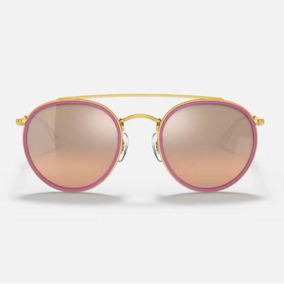 RAY-BAN Round Double Bridge Sunglasses RB3647N - $272. - Picture 1 of 16